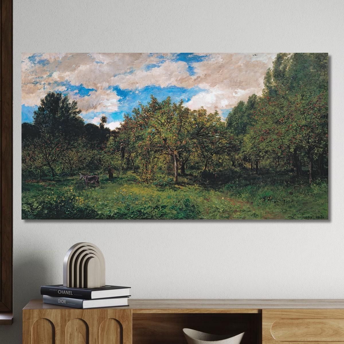 French Orchard At Harvest Time The Orchard Charles François Daubigny cfd26 canvas print 