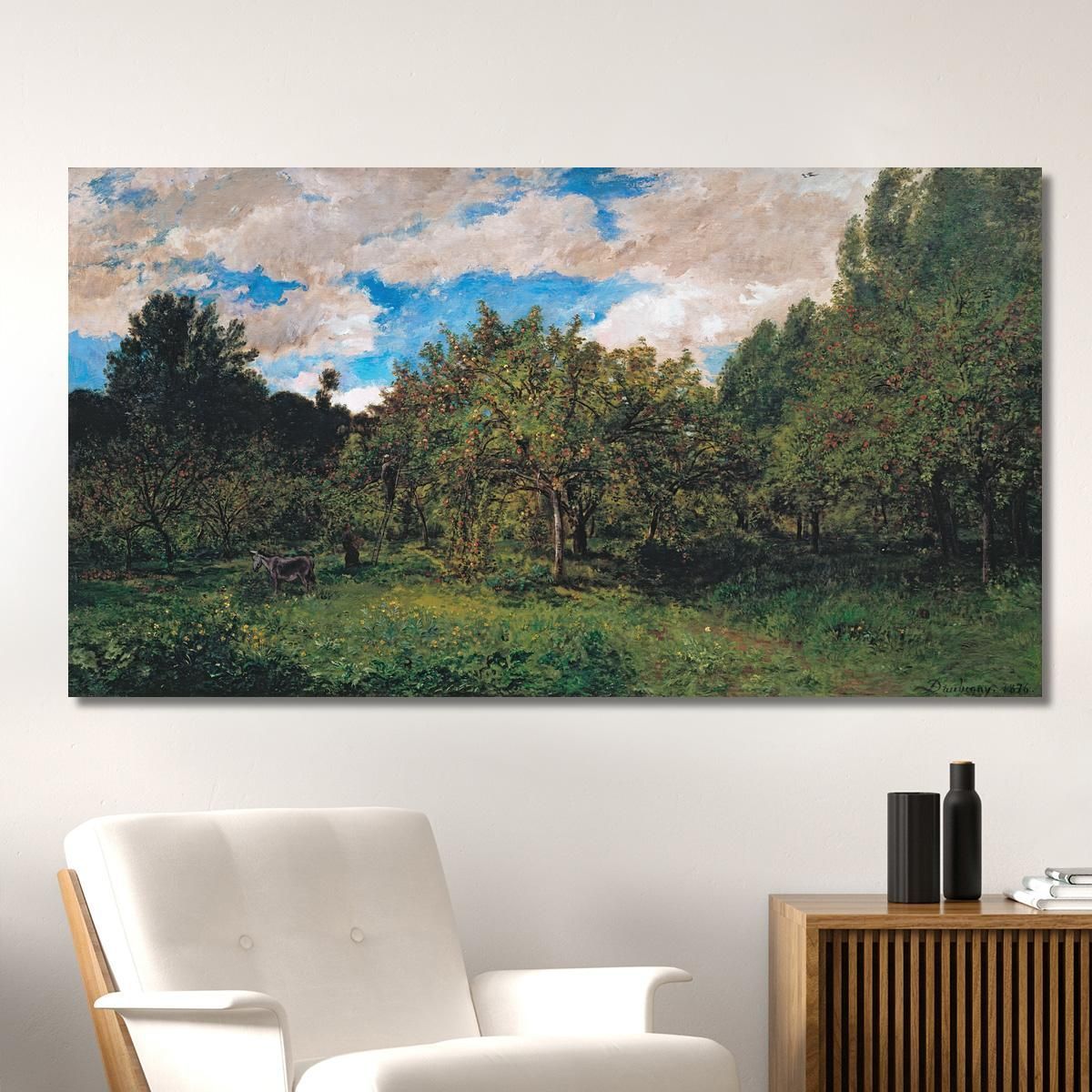 French Orchard At Harvest Time The Orchard Charles François Daubigny cfd26 canvas print 