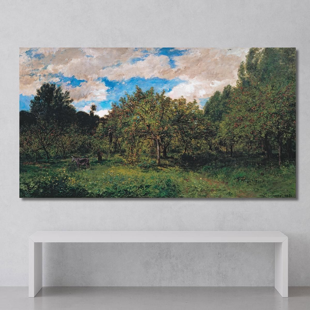 French Orchard At Harvest Time The Orchard Charles François Daubigny cfd26 canvas print 