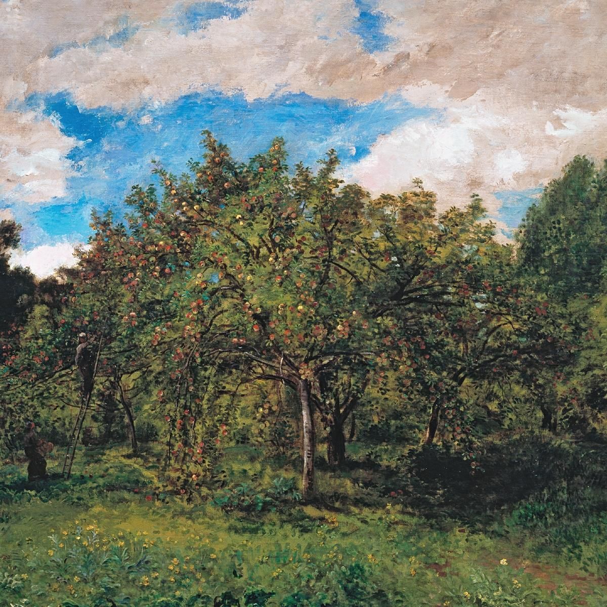 French Orchard At Harvest Time The Orchard Charles François Daubigny cfd26 canvas print