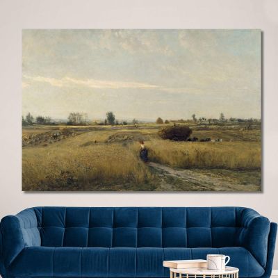 Harvest Charles François Daubigny cfd27 canvas print 