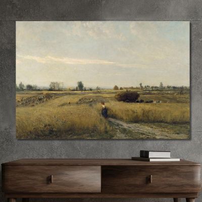 Harvest Charles François Daubigny cfd27 canvas print 