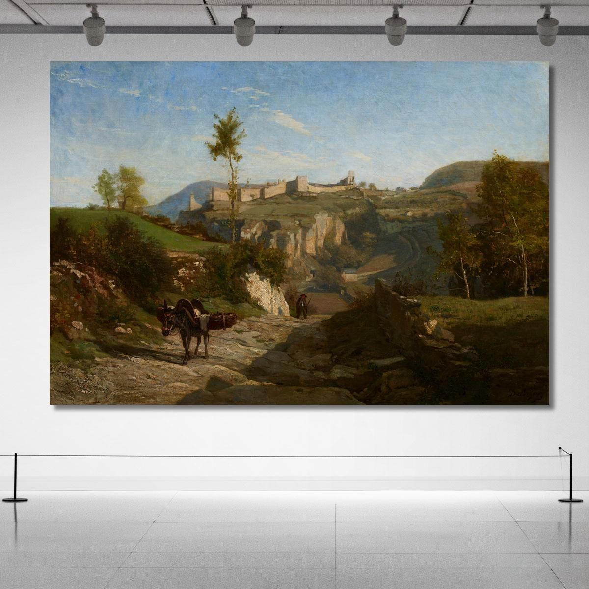 Landscape Near Crémieu Charles François Daubigny cfd34 canvas print 