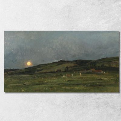 Landscape With Cows Charles François Daubigny cfd39 canvas print 
