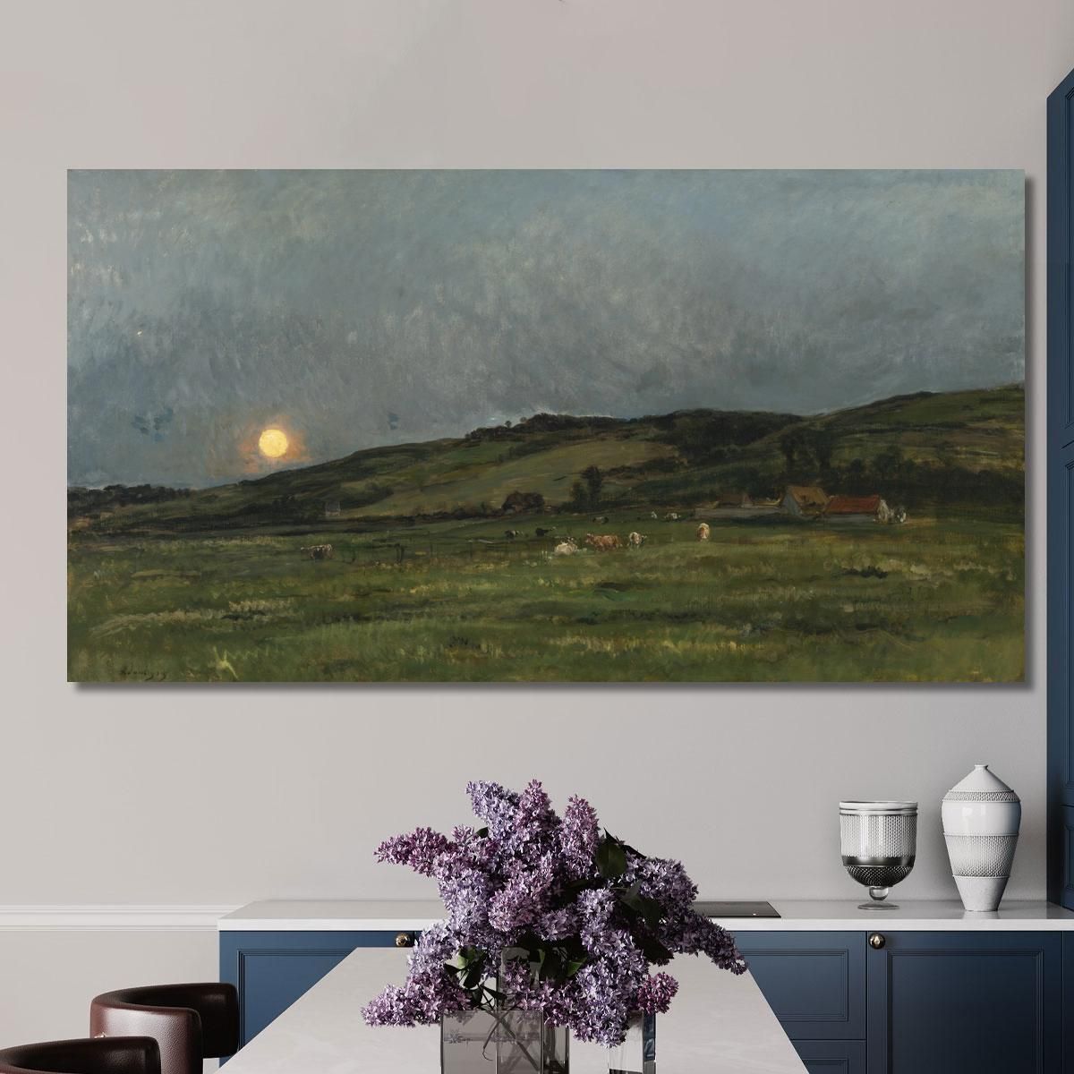 Landscape With Cows Charles François Daubigny cfd39 canvas print 