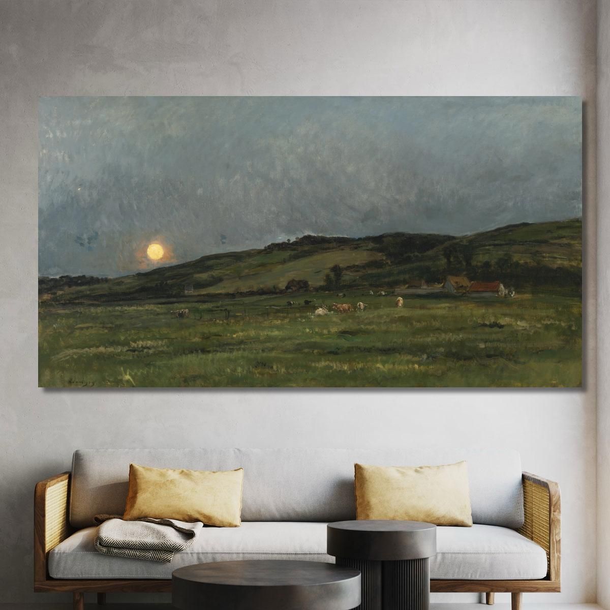 Landscape With Cows Charles François Daubigny cfd39 canvas print 