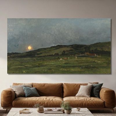 Landscape With Cows Charles François Daubigny cfd39 canvas print 