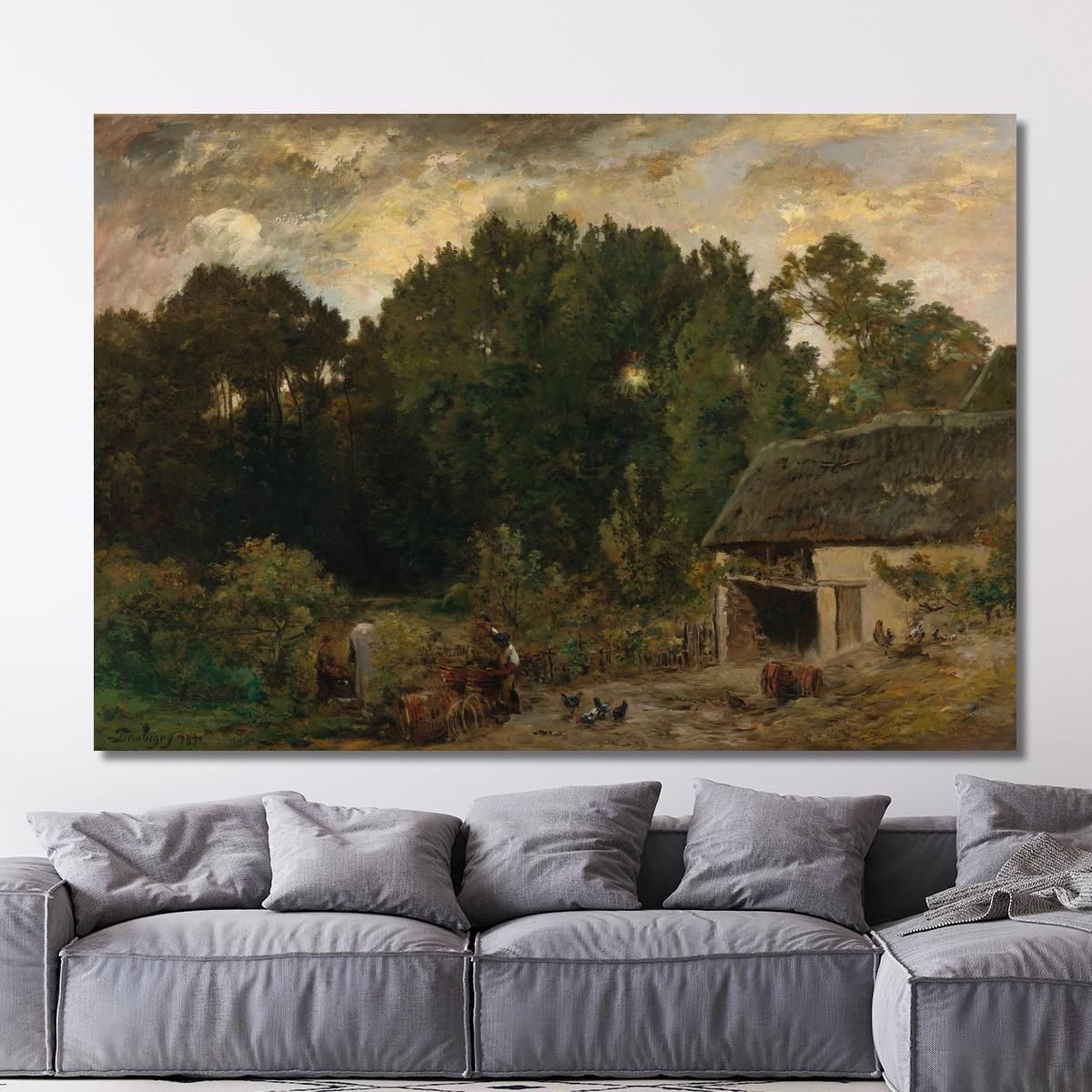 The Cooper Charles François Daubigny cfd46 canvas print 