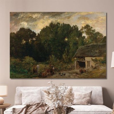 The Cooper Charles François Daubigny cfd46 canvas print 