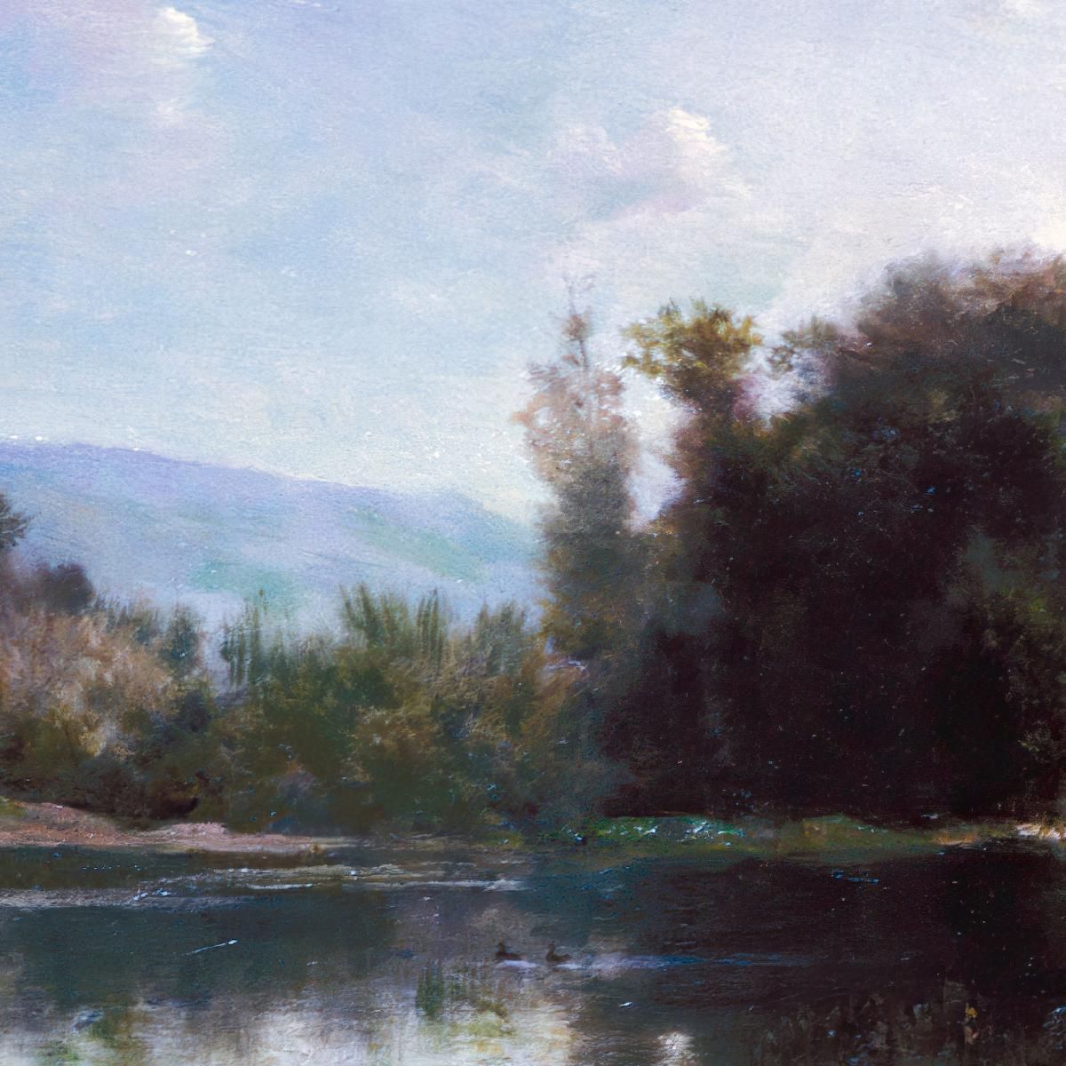 Pond At Gylieu Charles François Daubigny cfd64 canvas print