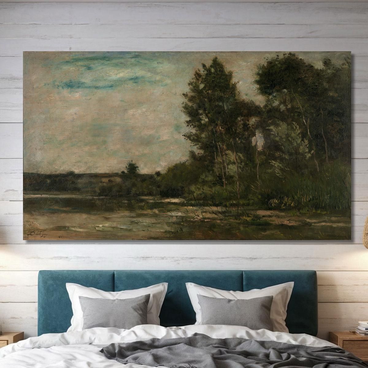 River Scene Charles François Daubigny cfd71 canvas print 