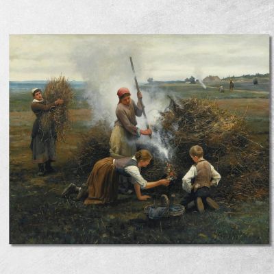Burning Brush Daniel Ridgway Knight drk5 canvas print 