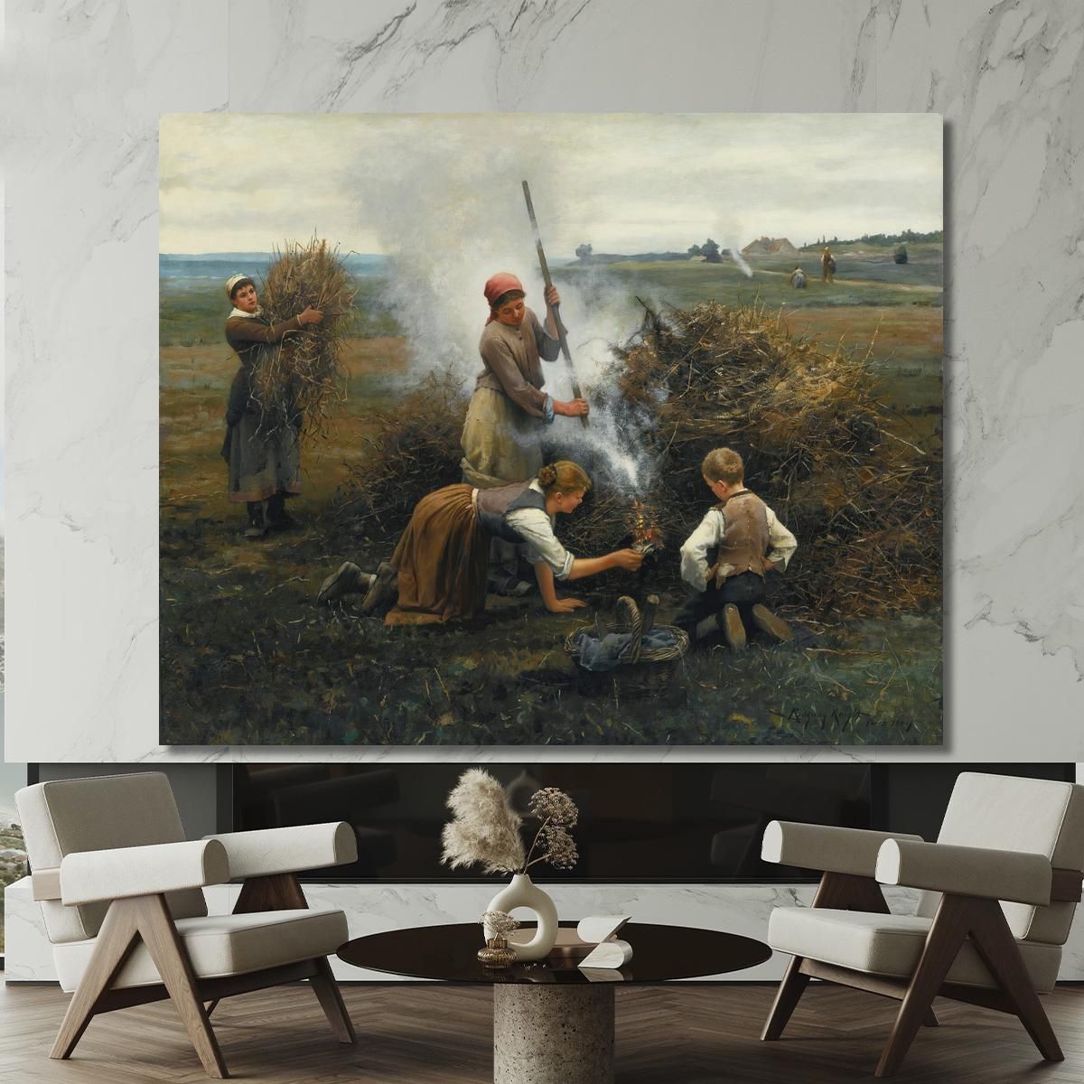 Burning Brush Daniel Ridgway Knight drk5 canvas print 