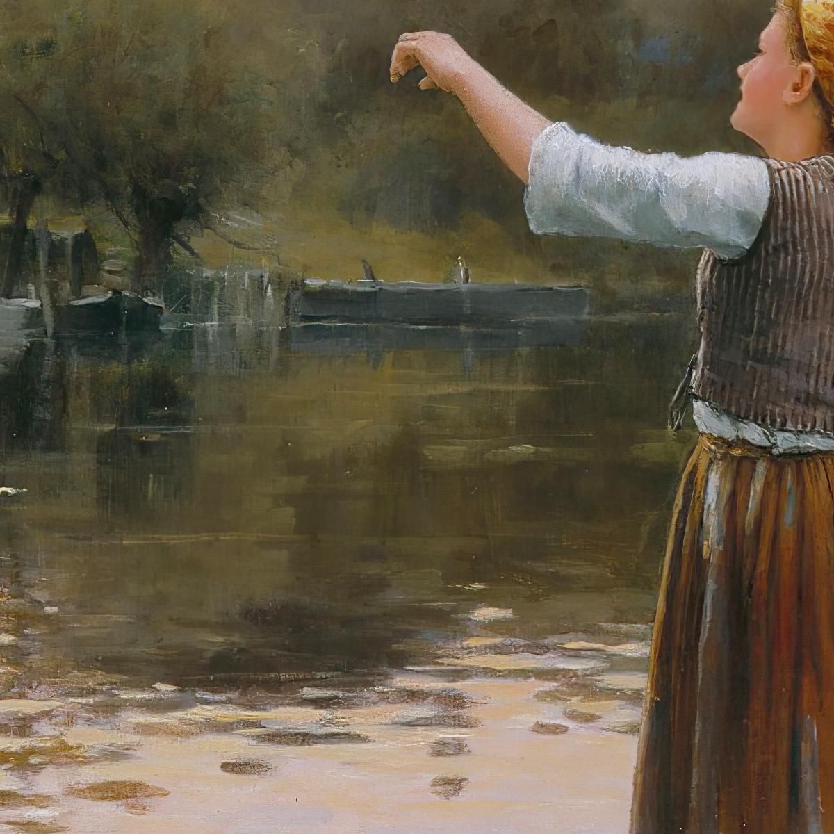 The Water Carriers 2 Daniel Ridgway Knight drk28 canvas print