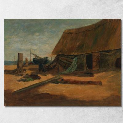 Fishing Shacks Edward Mitchell Bannister emb9 canvas print 