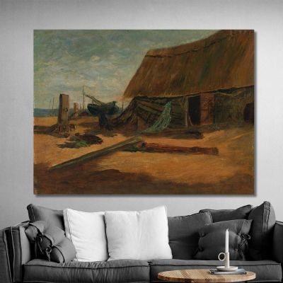 Fishing Shacks Edward Mitchell Bannister emb9 canvas print 