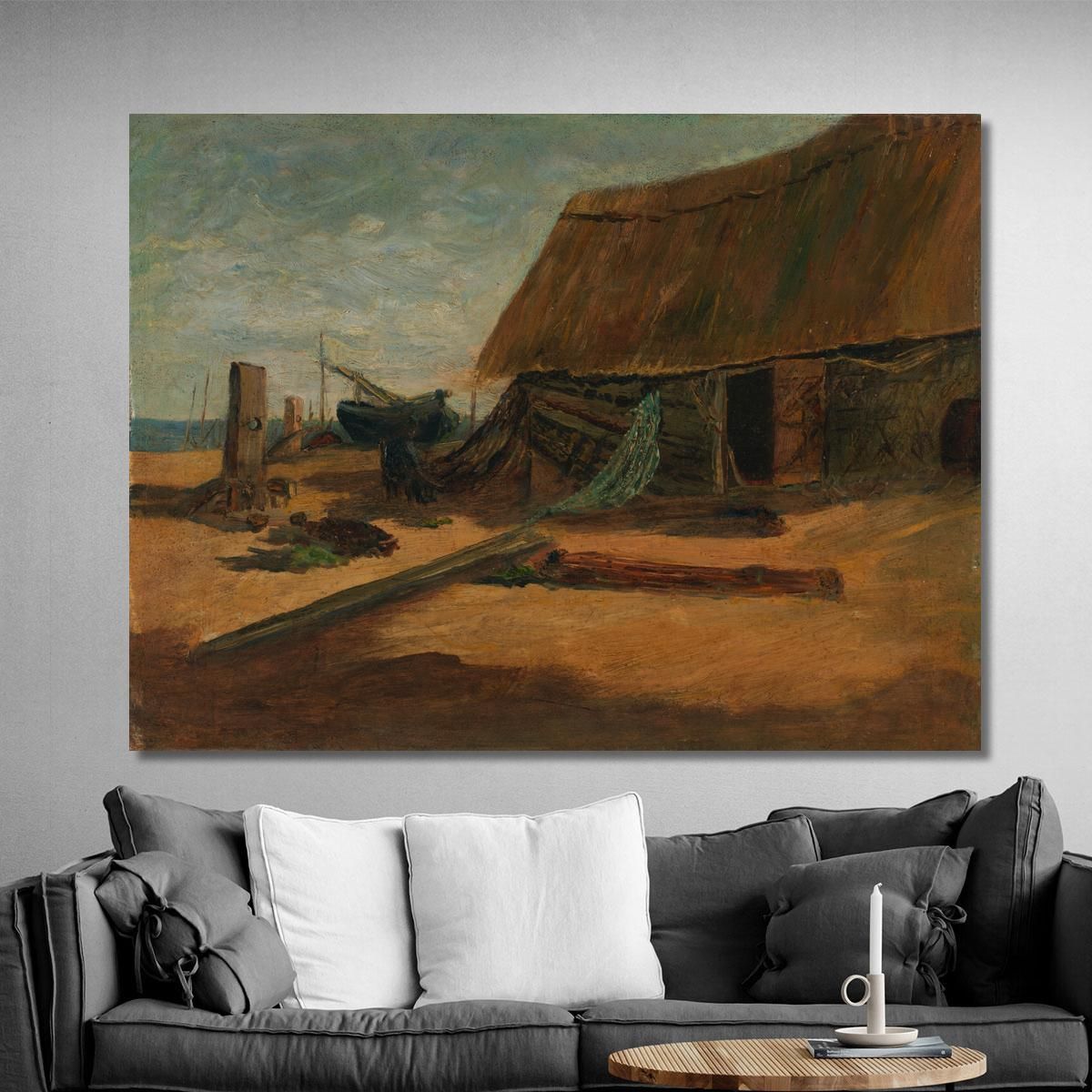 Fishing Shacks Edward Mitchell Bannister emb9 canvas print 