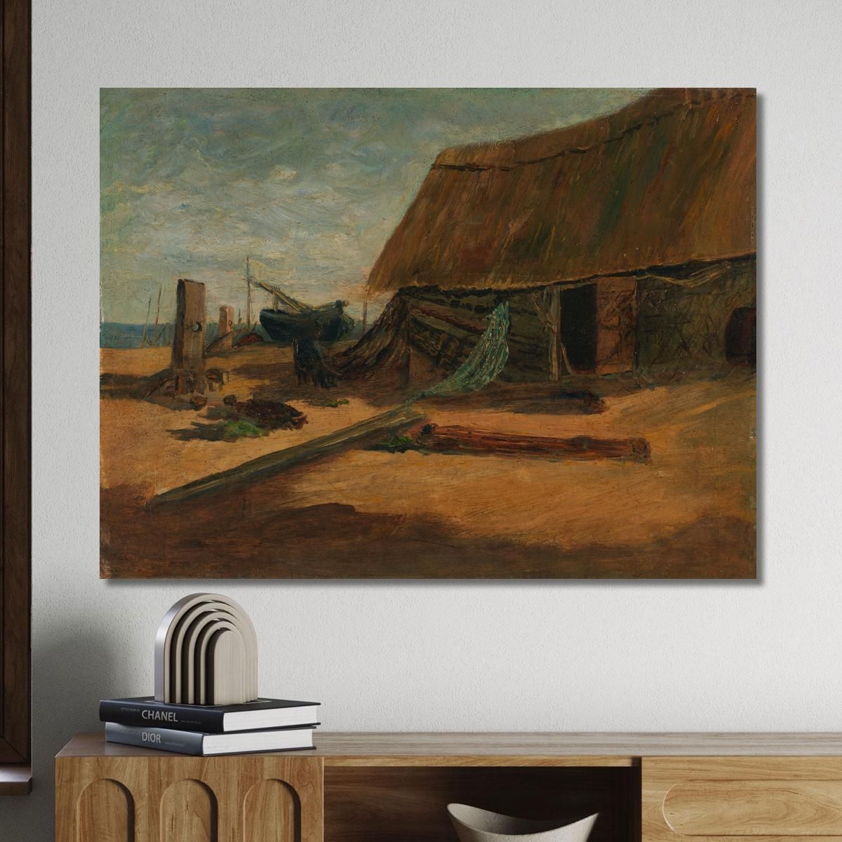 Fishing Shacks Edward Mitchell Bannister emb9 canvas print 