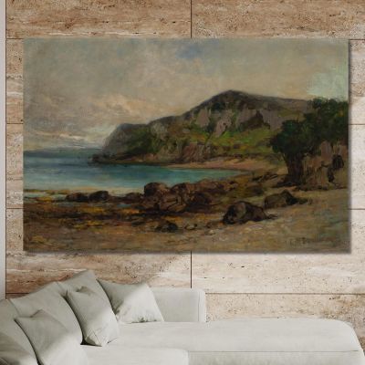 Rocks At Newport Edward Mitchell Bannister emb23 canvas print 