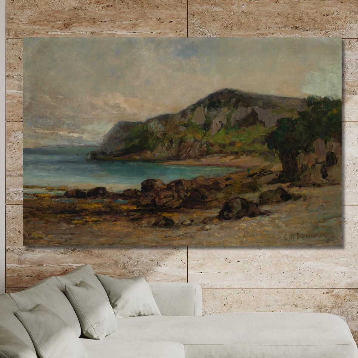 Rocks At Newport Edward Mitchell Bannister emb23 canvas print 