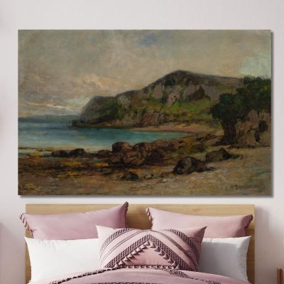 Rocks At Newport Edward Mitchell Bannister emb23 canvas print 