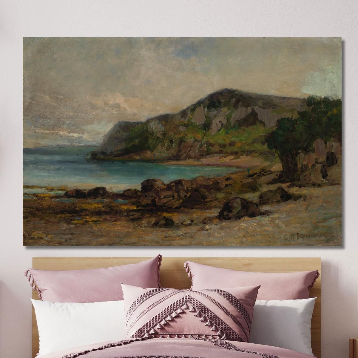 Rocks At Newport Edward Mitchell Bannister emb23 canvas print 