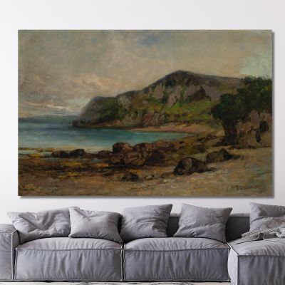 Rocks At Newport Edward Mitchell Bannister emb23 canvas print 