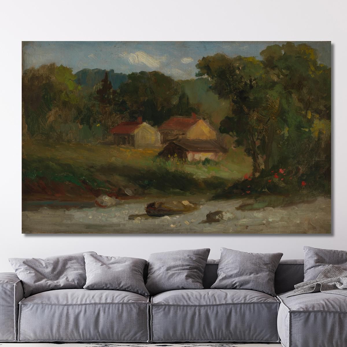 Rocky Farm Newport Edward Mitchell Bannister emb24 canvas print 