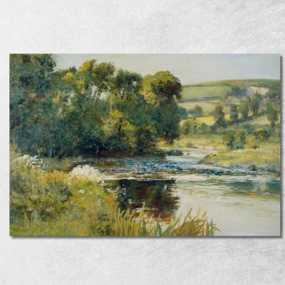 Streamside Edward Mitchell Bannister emb27 canvas print 
