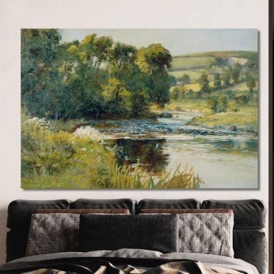 Streamside Edward Mitchell Bannister emb27 canvas print 