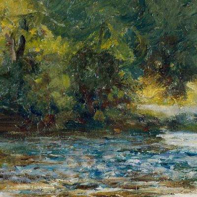 Streamside Edward Mitchell Bannister emb27 canvas print
