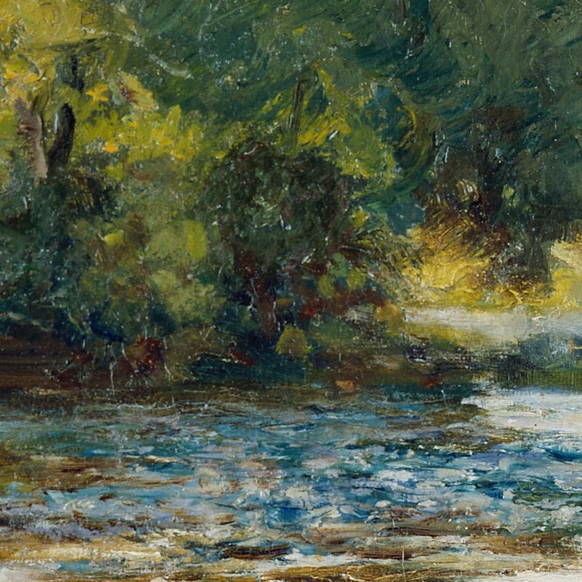 Streamside Edward Mitchell Bannister emb27 canvas print