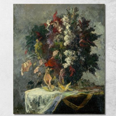 Floral Still Life Edward Mitchell Bannister emb43 canvas print 
