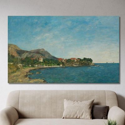 Beaulieu The Bay Of Fourmis Eugène Boudin ebd14 canvas print 