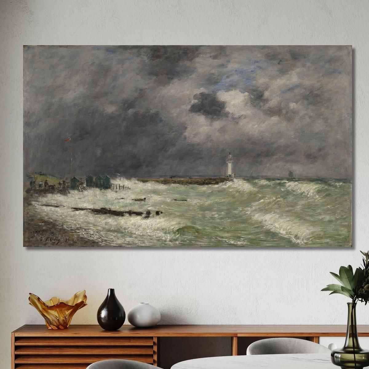 Gust Of Wind In Front Of Frascati Le Havre Eugène Boudin ebd31 canvas print 