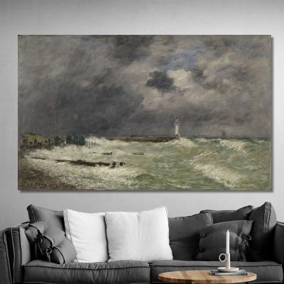 Gust Of Wind In Front Of Frascati Le Havre Eugène Boudin ebd31 canvas print 