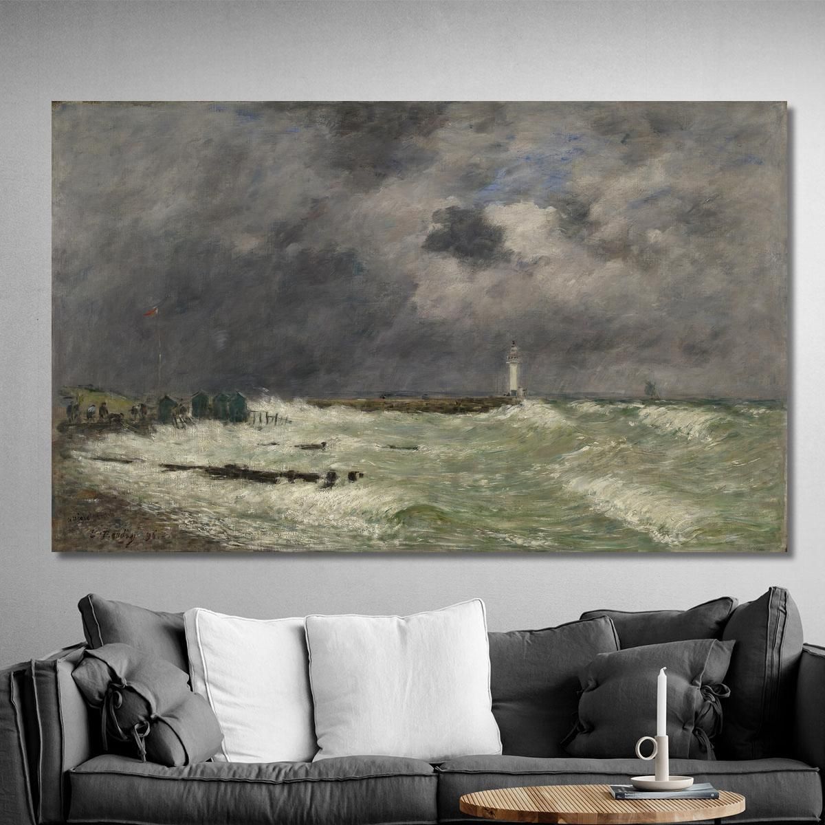 Gust Of Wind In Front Of Frascati Le Havre Eugène Boudin ebd31 canvas print 