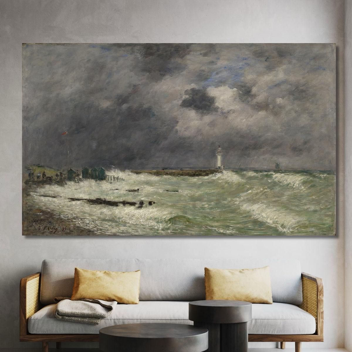 Gust Of Wind In Front Of Frascati Le Havre Eugène Boudin ebd31 canvas print 