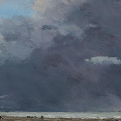 Deauville Low Tide Eugène Boudin ebd35 canvas print