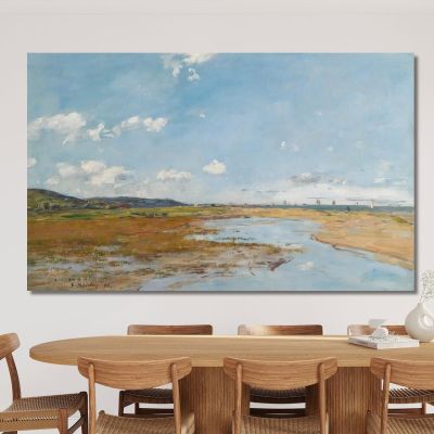 Deauville The Shore Eugène Boudin ebd37 canvas print 