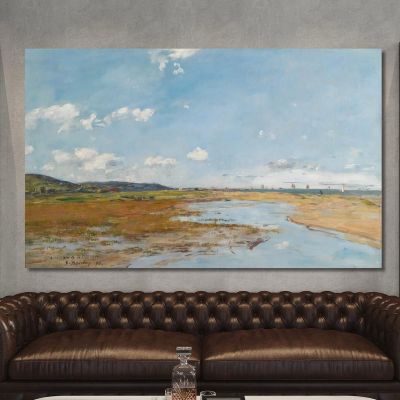 Deauville The Shore Eugène Boudin ebd37 canvas print 