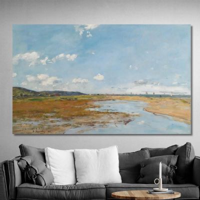 Deauville The Shore Eugène Boudin ebd37 canvas print 