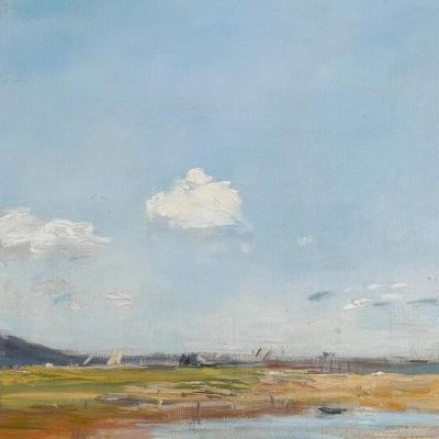Deauville The Shore Eugène Boudin ebd37 canvas print