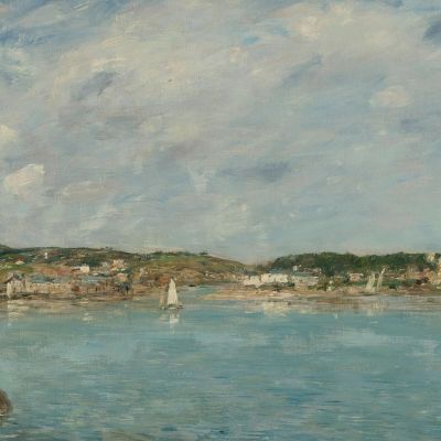 Douarnenez The Bay Seen From Île Tristan Eugène Boudin ebd39 canvas print