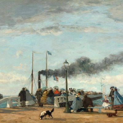 Jetty And Wharf At Trouville Eugène Boudin ebd56 canvas print