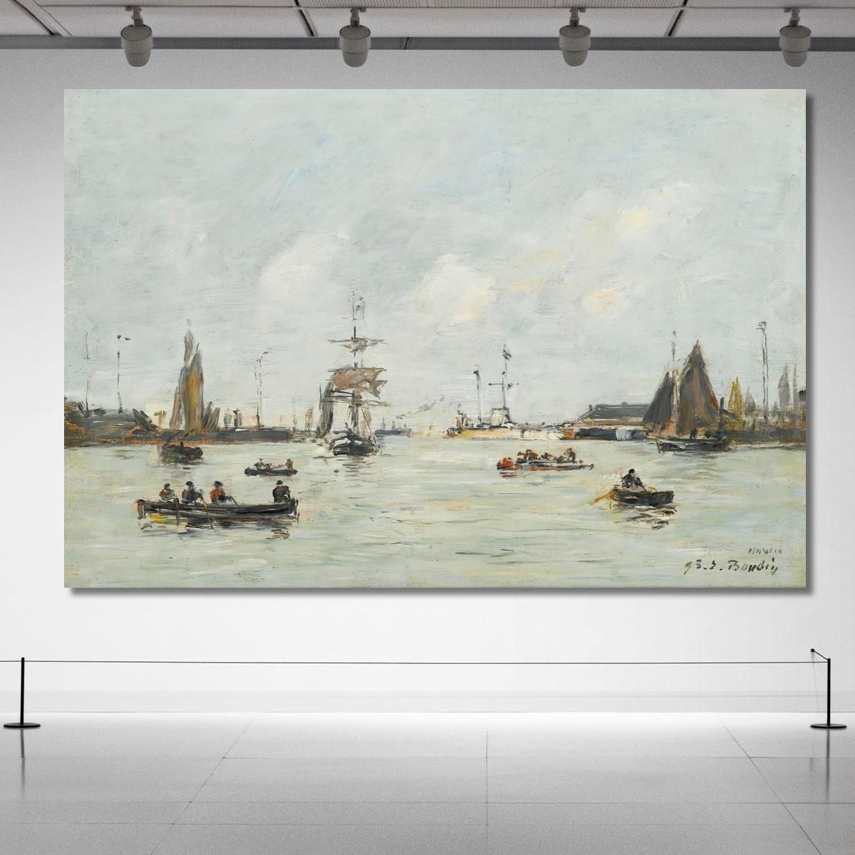 Le Havre. The Outer Harbor Eugène Boudin ebd81 canvas print 