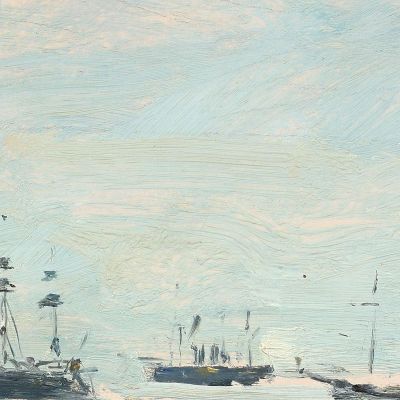 The Squadron Off Villefranche Eugène Boudin ebd90 canvas print