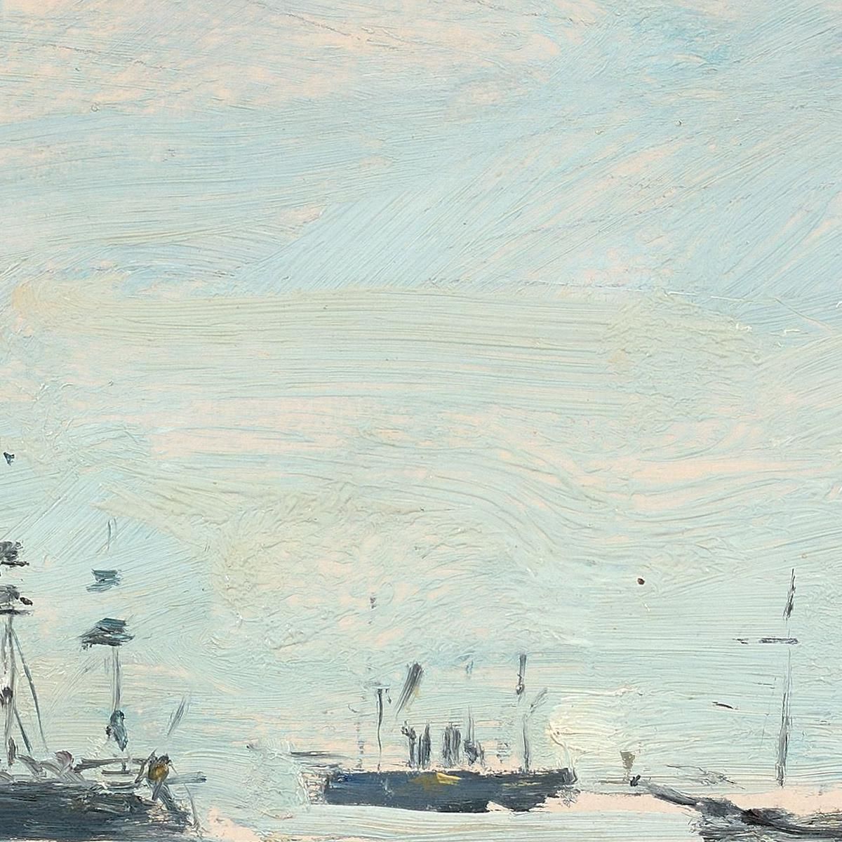 The Squadron Off Villefranche Eugène Boudin ebd90 canvas print