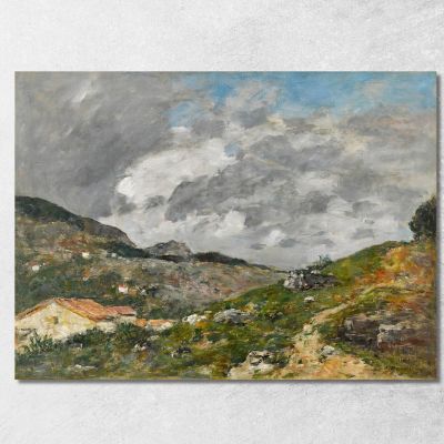 Mountains Near Nice Eugène Boudin ebd92 canvas print 