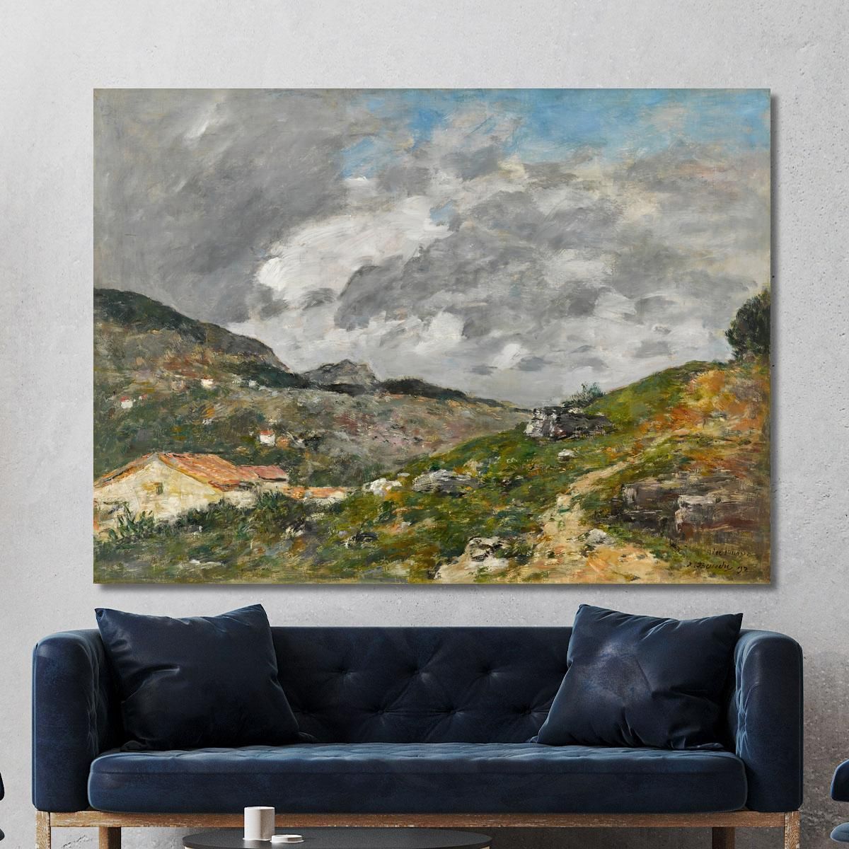 Mountains Near Nice Eugène Boudin ebd92 canvas print 